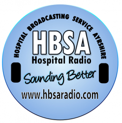 HBSA (Hospital Broadcasting Service Ayrshire) logo